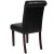 Flash Furniture BT-P-BK-LEA-GG Hercules Black LeatherSoft Parsons Chair with Rolled Back, Accent Nail Trim and Walnut Finish addl-5