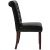 Flash Furniture BT-P-BK-LEA-GG Hercules Black LeatherSoft Parsons Chair with Rolled Back, Accent Nail Trim and Walnut Finish addl-7