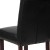 Flash Furniture BT-P-BK-LEA-GG Hercules Black LeatherSoft Parsons Chair with Rolled Back, Accent Nail Trim and Walnut Finish addl-9
