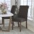 Flash Furniture BT-P-BRN-FAB-GG Hercules Brown Fabric Parsons Chair with Rolled Back, Accent Nail Trim and Walnut Finish addl-1