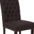 Flash Furniture BT-P-BRN-FAB-GG Hercules Brown Fabric Parsons Chair with Rolled Back, Accent Nail Trim and Walnut Finish addl-6