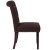 Flash Furniture BT-P-BRN-FAB-GG Hercules Brown Fabric Parsons Chair with Rolled Back, Accent Nail Trim and Walnut Finish addl-7