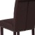 Flash Furniture BT-P-BRN-FAB-GG Hercules Brown Fabric Parsons Chair with Rolled Back, Accent Nail Trim and Walnut Finish addl-9