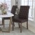 Flash Furniture BT-P-BRN-LEA-GG Hercules Brown LeatherSoft Parsons Chair with Rolled Back, Accent Nail Trim and Walnut Finish addl-1