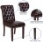 Flash Furniture BT-P-BRN-LEA-GG Hercules Brown LeatherSoft Parsons Chair with Rolled Back, Accent Nail Trim and Walnut Finish addl-3