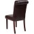 Flash Furniture BT-P-BRN-LEA-GG Hercules Brown LeatherSoft Parsons Chair with Rolled Back, Accent Nail Trim and Walnut Finish addl-5