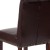 Flash Furniture BT-P-BRN-LEA-GG Hercules Brown LeatherSoft Parsons Chair with Rolled Back, Accent Nail Trim and Walnut Finish addl-9