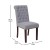 Flash Furniture BT-P-LTGY-FAB-GG Hercules Light Gray Fabric Parsons Chair with Rolled Back, Accent Nail Trim and Walnut Finish addl-4