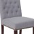 Flash Furniture BT-P-LTGY-FAB-GG Hercules Light Gray Fabric Parsons Chair with Rolled Back, Accent Nail Trim and Walnut Finish addl-6