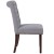 Flash Furniture BT-P-LTGY-FAB-GG Hercules Light Gray Fabric Parsons Chair with Rolled Back, Accent Nail Trim and Walnut Finish addl-7