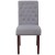Flash Furniture BT-P-LTGY-FAB-GG Hercules Light Gray Fabric Parsons Chair with Rolled Back, Accent Nail Trim and Walnut Finish addl-8