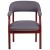 Flash Furniture B-Z105-GY-GG Diamond Gray Fabric Luxurious Conference Chair with Accent Nail Trim addl-9