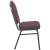 Flash Furniture CBMW-202 Advantage Premium Burgundy-Patterned Crown Back Banquet Chair - Silver Vein addl-2