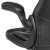 Flash Furniture CH-00095-BK-GG X10 Black LeatherSoft Gaming / Racing Office Chair with Flip-up Arms addl-13