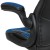 Flash Furniture CH-00095-BL-GG X10 Blue/Black LeatherSoft Gaming / Racing Office Ergonomic Swivel Chair with Flip-up Arms addl-13