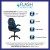 Flash Furniture CH-00095-BL-GG X10 Blue/Black LeatherSoft Gaming / Racing Office Ergonomic Swivel Chair with Flip-up Arms addl-3