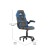Flash Furniture CH-00095-BL-RLB-GG X10 Black LeatherSoft Gaming / Racing Office Chair with Flip-Up Arms addl-4