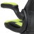 Flash Furniture CH-00095-GN-GG X10 Neon Green/Black LeatherSoft Gaming / Racing Office Swivel Chair with Flip-up Arms addl-13