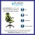 Flash Furniture CH-00095-GN-GG X10 Neon Green/Black LeatherSoft Gaming / Racing Office Swivel Chair with Flip-up Arms addl-3