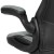 Flash Furniture CH-00095-GY-GG X10 Gray/Black LeatherSoft Gaming / Racing Office Swivel Chair with Flip-up Arms addl-13