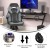 Flash Furniture CH-00095-GY-RLB-GG X10 Gray/Black LeatherSoft Gaming / Racing Office Chair with Flip-up Arms and Transparent Roller Wheels addl-3