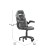 Flash Furniture CH-00095-GY-RLB-GG X10 Gray/Black LeatherSoft Gaming / Racing Office Chair with Flip-up Arms and Transparent Roller Wheels addl-4