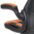 Flash Furniture CH-00095-OR-GG X10 Orange/Black LeatherSoft Gaming / Racing Office Swivel Chair with Flip-up Arms addl-13