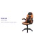 Flash Furniture CH-00095-OR-GG X10 Orange/Black LeatherSoft Gaming / Racing Office Swivel Chair with Flip-up Arms addl-4