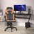 Flash Furniture CH-00095-OR-RLB-GG X10 Orange/Black LeatherSoft Gaming / Racing Office Computer Chair with Flip-up Arms and Transparent Roller Wheels addl-1