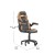 Flash Furniture CH-00095-OR-RLB-GG X10 Orange/Black LeatherSoft Gaming / Racing Office Computer Chair with Flip-up Arms and Transparent Roller Wheels addl-4