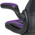 Flash Furniture CH-00095-PR-GG X10 Purple/Black LeatherSoft Gaming / Racing Office Swivel Chair with Flip-up Arms addl-11