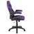 Flash Furniture CH-00095-PR-GG X10 Purple/Black LeatherSoft Gaming / Racing Office Swivel Chair with Flip-up Arms addl-8