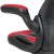 Flash Furniture CH-00095-RED-GG X10 Red/Black LeatherSoft Gaming / Racing Office Swivel Chair with Flip-up Arms addl-13