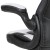 Flash Furniture CH-00095-WH-GG X10 White/Black LeatherSoft Gaming / Racing Office Swivel Chair with Flip-up Arms addl-13
