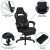 Flash Furniture CH-00288-BK-GG X40 Black/Gray Gaming / Racing Computer Chair with Fully Reclining Back/Arms, Footrest addl-4