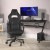 Flash Furniture CH-00288-BK-RLB-GG X40 Black/Gray Gaming / Racing Computer Chair with Fully Reclining Back/Arms, Footrest, Transparent Roller Wheels addl-1