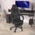 Flash Furniture CH-00288-BK-RLB-GG X40 Black/Gray Gaming / Racing Computer Chair with Fully Reclining Back/Arms, Footrest, Transparent Roller Wheels addl-5