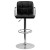 Flash Furniture CH-102029-BK-GG Contemporary Black Quilted Vinyl Adjustable Height Barstool with Arms and Chrome Base addl-9