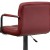 Flash Furniture CH-102029-BURG-GG Contemporary Burgundy Quilted Vinyl Adjustable Height Barstool with Arms and Chrome Base addl-10