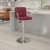 Flash Furniture CH-102029-BURG-GG Contemporary Burgundy Quilted Vinyl Adjustable Height Barstool with Arms and Chrome Base addl-1