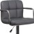 Flash Furniture CH-102029-GY-GG Contemporary Gray Quilted Vinyl Adjustable Height Barstool with Arms and Chrome Base addl-9