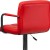 Flash Furniture CH-102029-RED-GG Contemporary Red Quilted Vinyl Adjustable Height Barstool with Arms and Chrome Base addl-10