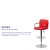 Flash Furniture CH-102029-RED-GG Contemporary Red Quilted Vinyl Adjustable Height Barstool with Arms and Chrome Base addl-3