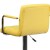 Flash Furniture CH-102029-YEL-GG Contemporary Yellow Quilted Vinyl Adjustable Height Barstool with Arms and Chrome Base addl-9