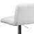 Flash Furniture CH-112010-WH-GG Contemporary White Vinyl Adjustable Height Barstool with Vertical Stitch Back/Seat and Chrome Base addl-7