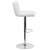 Flash Furniture CH-112010-WH-GG Contemporary White Vinyl Adjustable Height Barstool with Vertical Stitch Back/Seat and Chrome Base addl-8