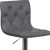 Flash Furniture CH-112080-GY-GG Contemporary Button Tufted Gray Vinyl Adjustable Height Barstool with Chrome Base addl-7