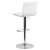 Flash Furniture CH-112080-WH-GG Contemporary Button Tufted White Vinyl Adjustable Height Barstool with Chrome Base addl-6