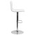 Flash Furniture CH-112080-WH-GG Contemporary Button Tufted White Vinyl Adjustable Height Barstool with Chrome Base addl-8