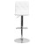 Flash Furniture CH-112080-WH-GG Contemporary Button Tufted White Vinyl Adjustable Height Barstool with Chrome Base addl-9